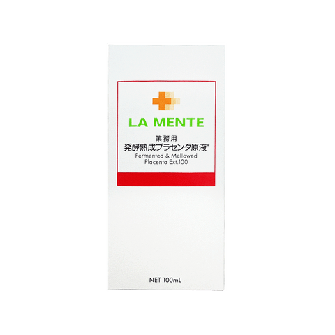 LA MENTE ferments and matures placenta essence, bottled in 100ml, awakening cellular function/root repair.