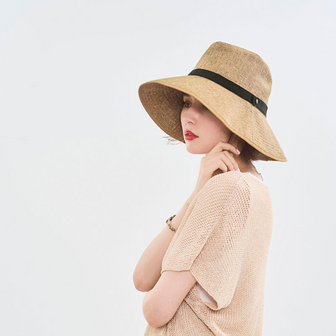 COGIT PRECIOUS UV Large Brim Sun Hat Natural Color 1 Piece