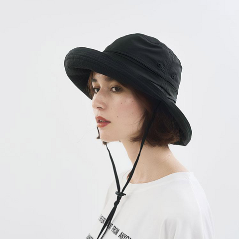 COGIT PRECIOUS UV Large Brim Waterproof Sun Hat Black 1 piece