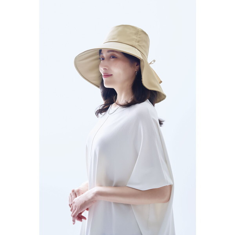 COGIT PRECIOUS UV Wide Brim Sun Protection Hat Beige 1 Piece