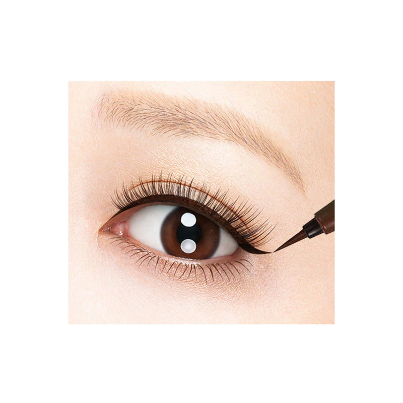 KISS ME Dreamy Teary Eyeliner Pen #Reddish-Brown 1pc Smooth Application/ Natural Color Display