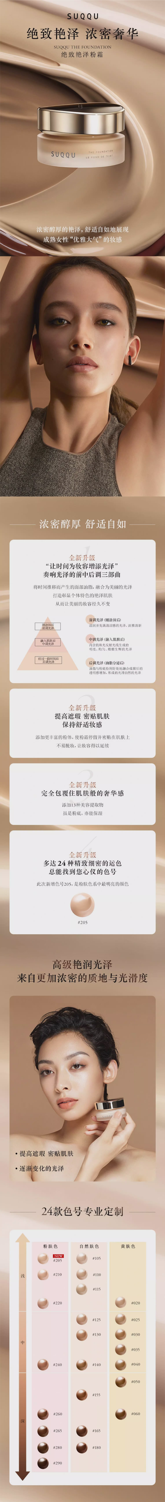 【Latest Version】SUQQU #110 Ultimate Radiant Cream Foundation 30g Makeup with Skincare Benefits/Smooth and Flawless