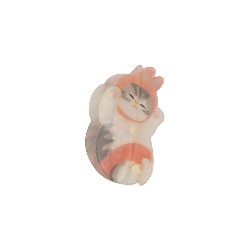 SHOBIDO Makeup Beauty Hall Mofusand Shell Gloss Shark Clip #CutePantsCat 1 pc Stylish Versatile/Does Not Damage Hair