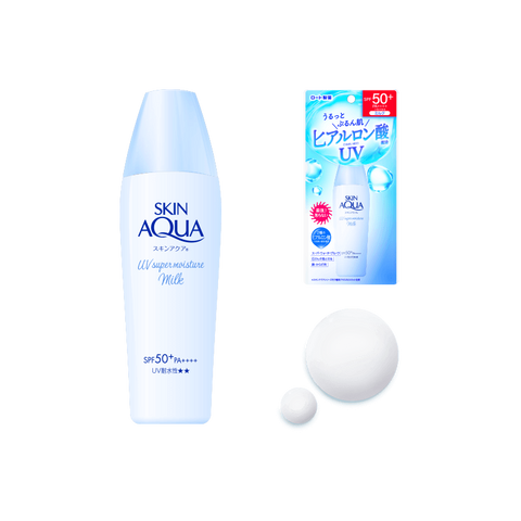 【Latest model in 2024】ROHTO Mentholatum Skin Aqua Super Waterproof Moisturizing Hyaluronic Acid Water Sunscreen Lotion 40ml.