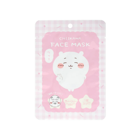 SHOBIDO Makeup Studio Chiikawa Tea Essence Hydrating Painted Facial Mask #Gye 1 sheet