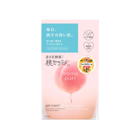 BCL momopuri Peach Essence Lactic Acid Probiotic Moisturizing Face Cream 80g