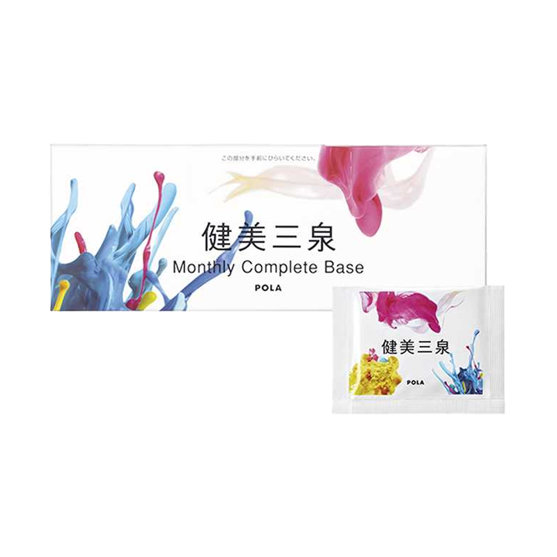 POLA Kenbi Sansen Monthly Complete Base 180 Pills, combining Vital Base, Circulink Base, and Shield Base for enhanced vitality, circulation, and hydration in a 30-day supply