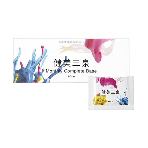 POLA Kenbi Sansen Monthly Complete Base 180 Pills, combining Vital Base, Circulink Base, and Shield Base for enhanced vitality, circulation, and hydration in a 30-day supply