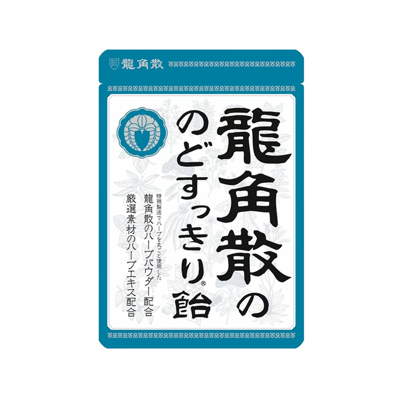 Ryukakusan Original Flavor Cool and Refreshing Throat Lozenges 88g Bag Packaging